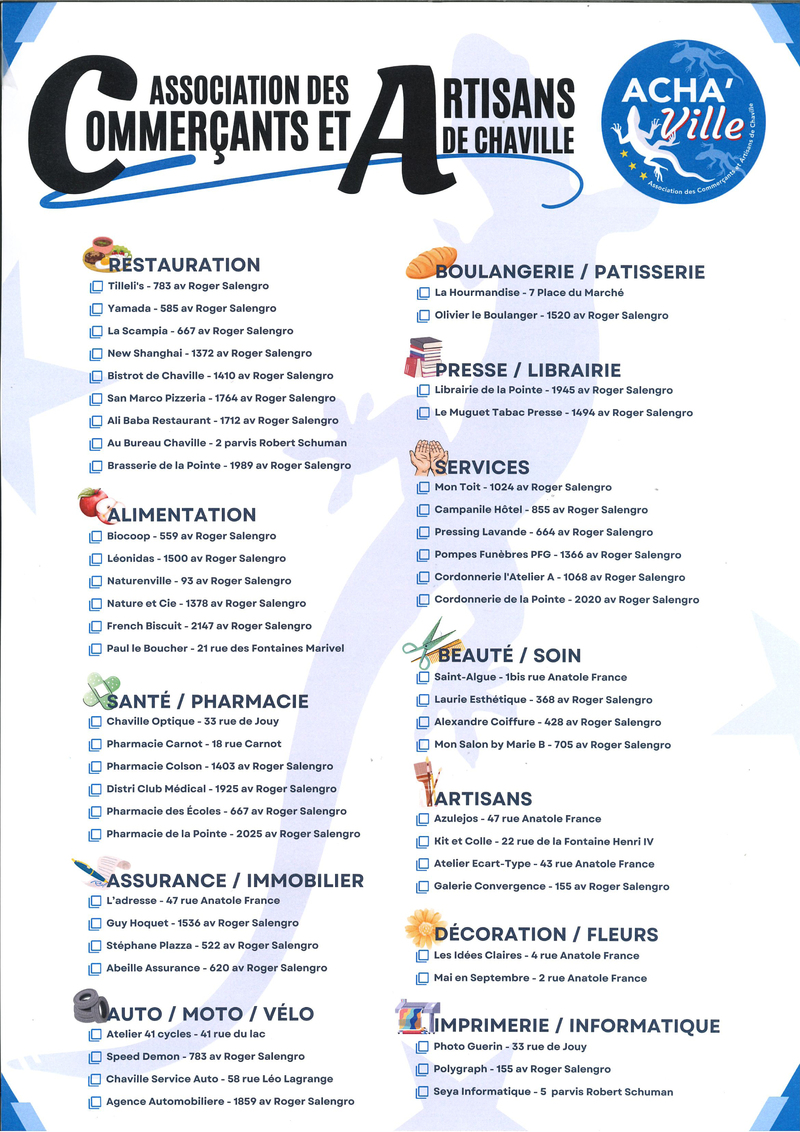 Association des commer&ccedil;ants de Chaville