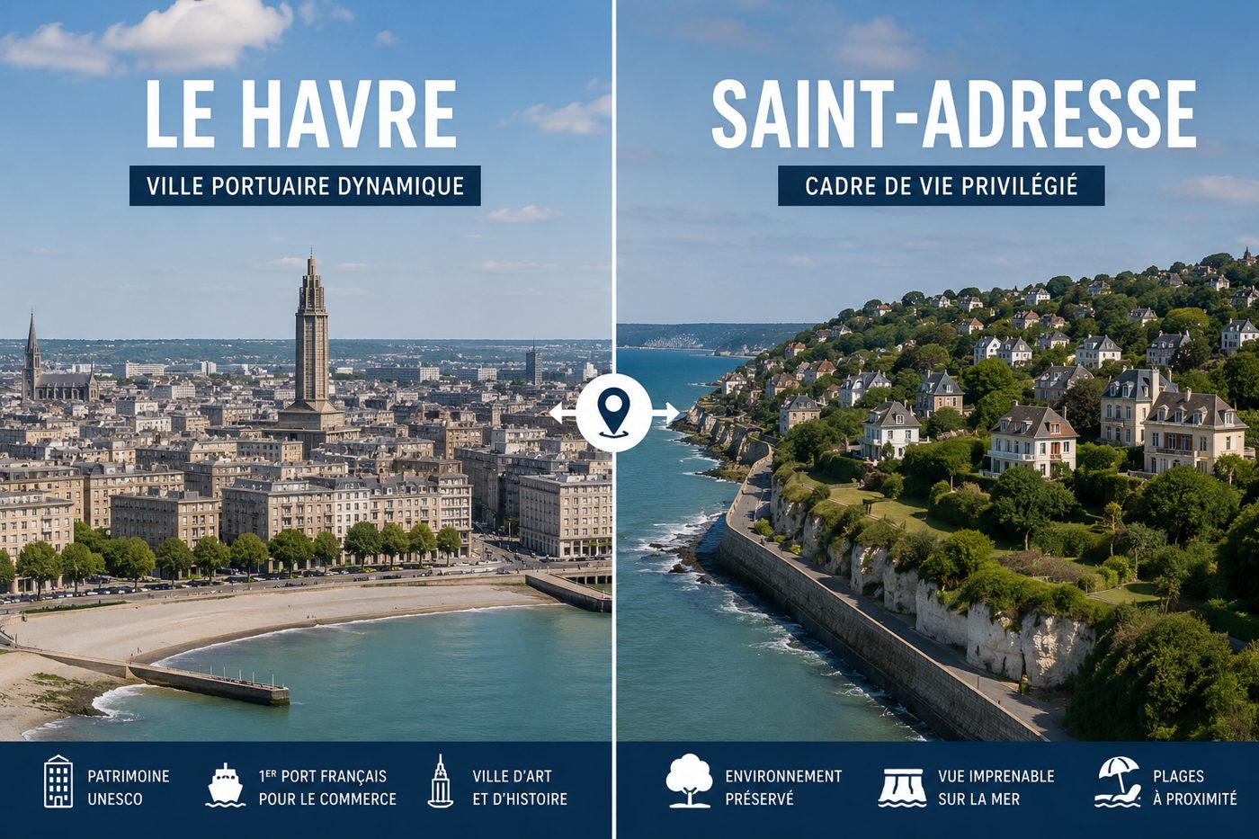 Acheter à Sainte-Adresse ou rester au Havre : le match immobilier 2026