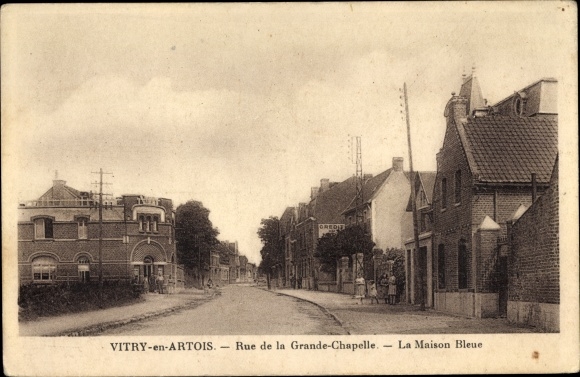 La Rue de la Grande Chapelle à Vitry en Artois
