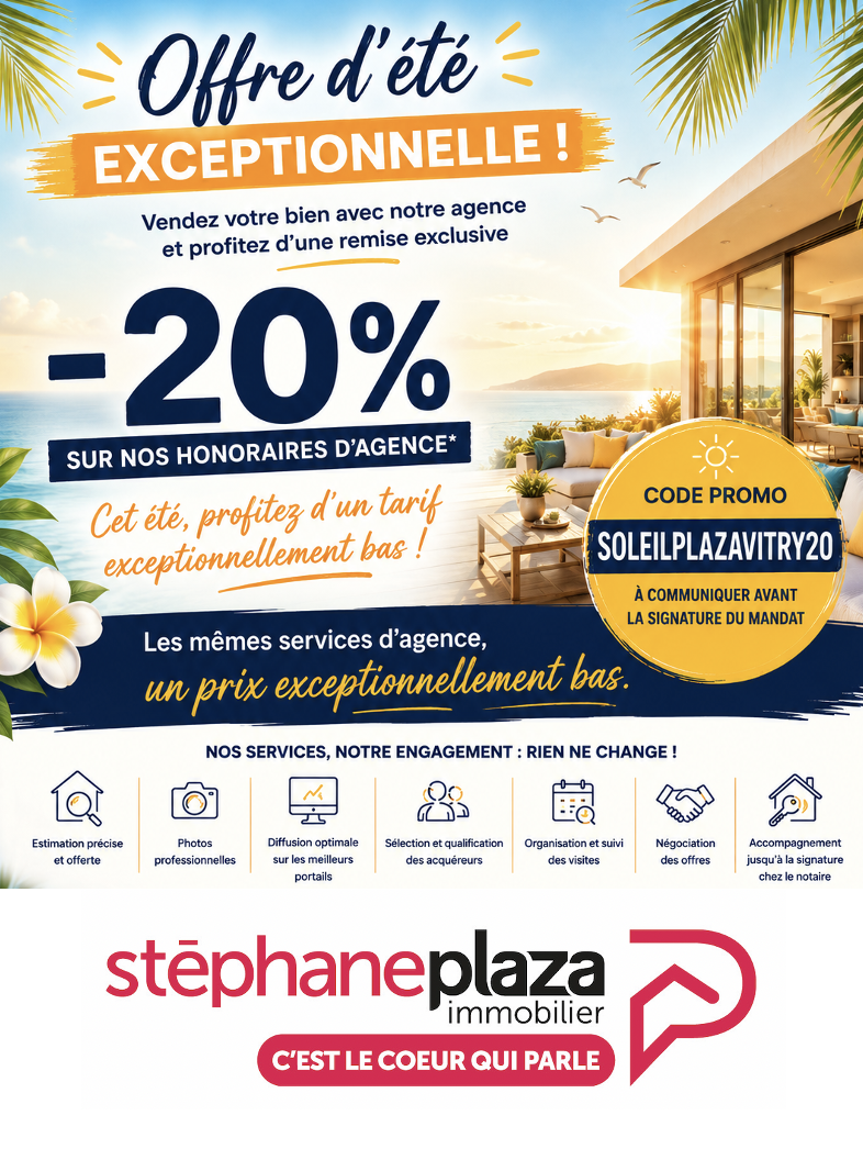 Offre d'Été 2026 Exceptionnelle : -20% sur nos honoraires d'agence pour la vente de votre bien